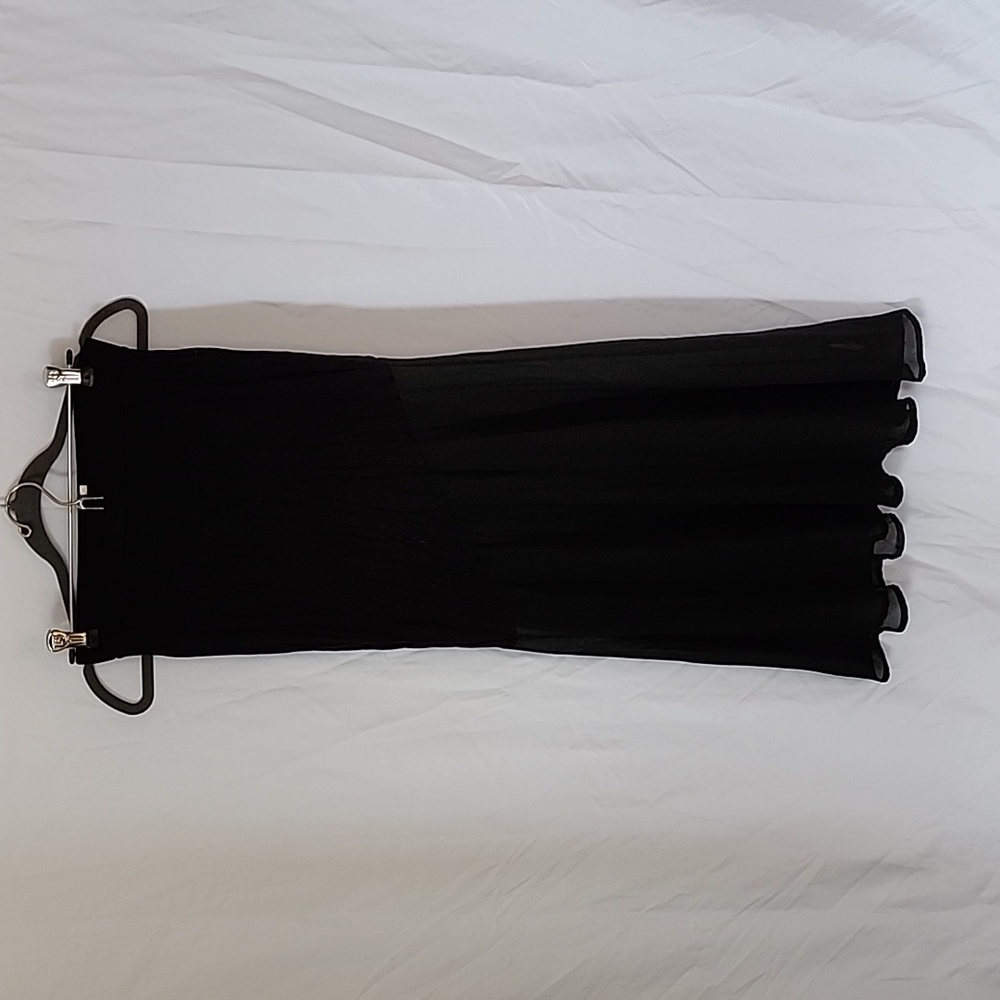 Monteau Black Skirt, Tulle and Cotton, Size Small